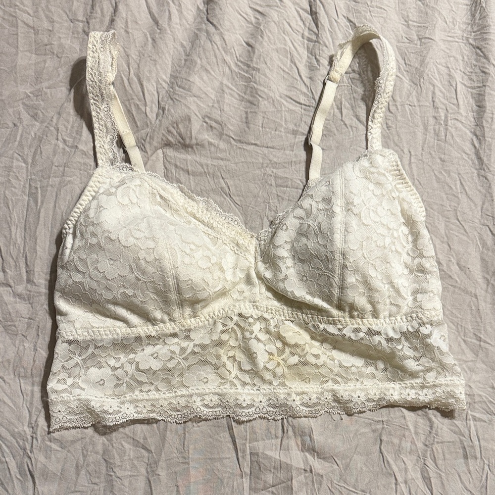 Gilly Hicks Lace Bralette in Cream